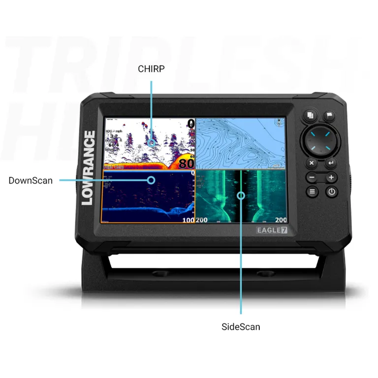 Lowrance Eagle Tripleshot HD XDCR svinger