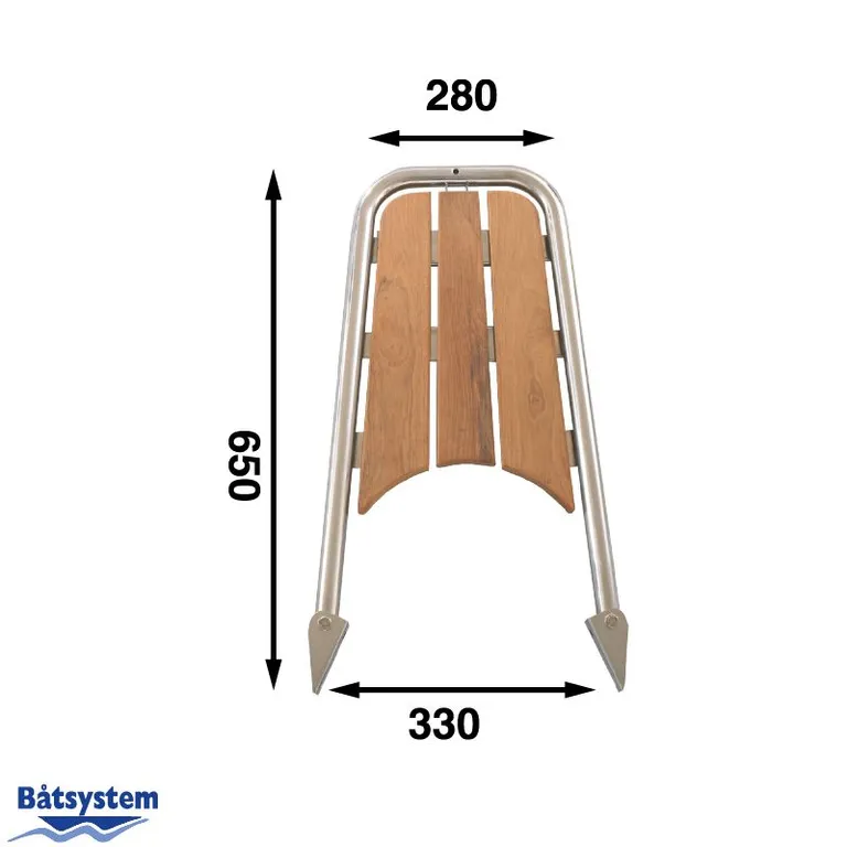Båtsystem HP65 baugspyd med stige BKT72-250