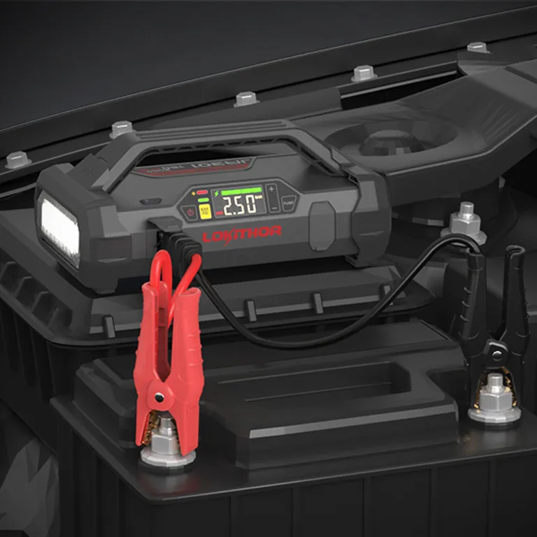 Lokithor JA3000PRO Lithium Startbooster 12V 3000A med 150 PSI luftkompressor