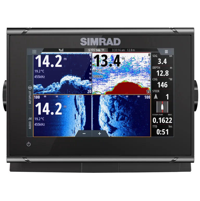 Simrad GO7 XSR kartplotter med ekkolodd (inkl. HDI-giver)