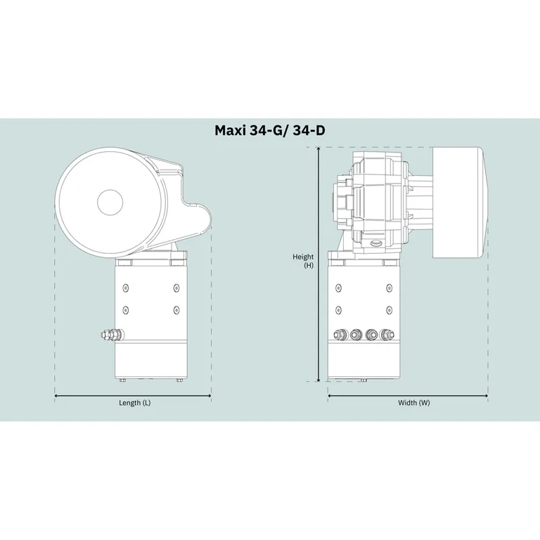 Sleipner Maxi 34D ankervinsj 1000W 12V
