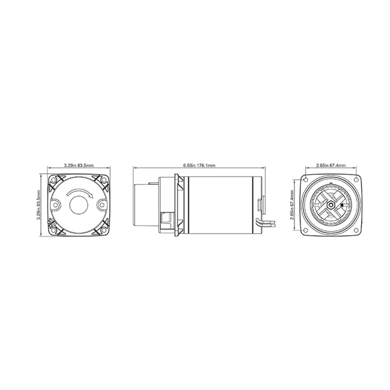 Seaflo Oppgradert Quiet Flush motor for toalett 12 Volt