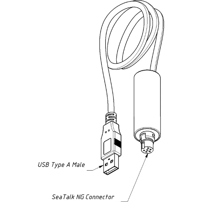 Yacht Devices YDNU-02RM  SeaTalkNG gateway med USB hann