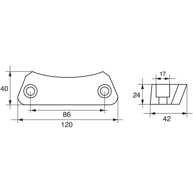 Anodesett i sink for Volvo Penta DPH / DPR drev