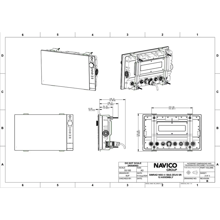 Simrad NSS 4 12" kartplotter