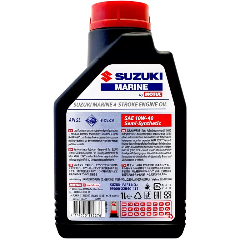 SUZUKI 10W30 Halvsyntetisk Olje 1L