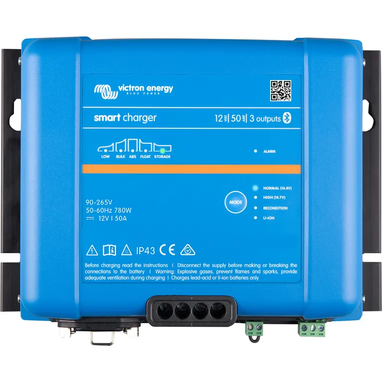 Victron Energy Smart IP43 12V 50A batterilader 3-kanaler