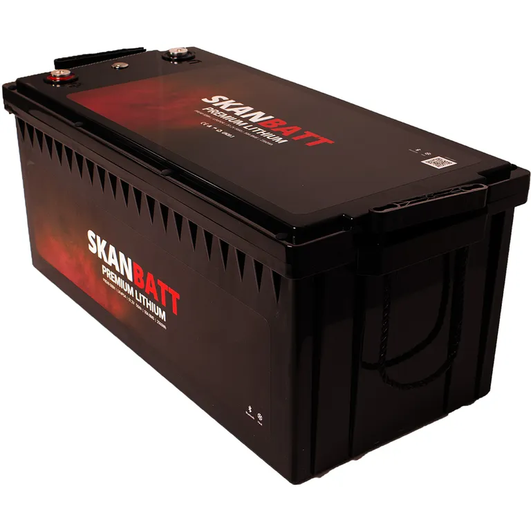 Skanbatt Premium Lithium batteri 48V 50Ah 50A BMS Bluetooth Heat