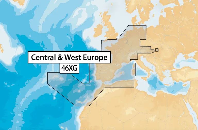 NAVIONICS+  blank kartbrikke, last inn ett av områdene listet opp  (SD-brikke)