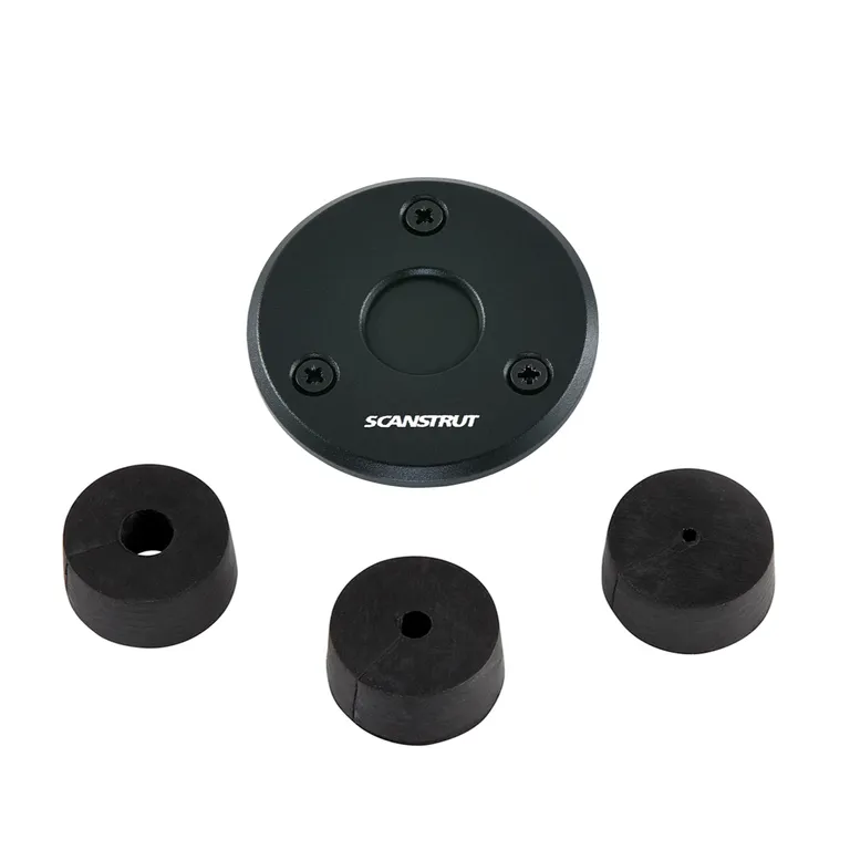 Scanstrut DS-LP-16-BLK lavprofil kabelgjennomføring sort alu, 2-8mm, plugg 16mm