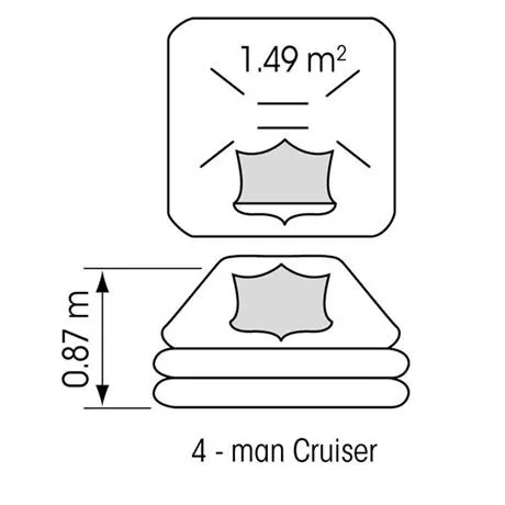Plastimo Cruiser ORC for 4 personer (Bag)