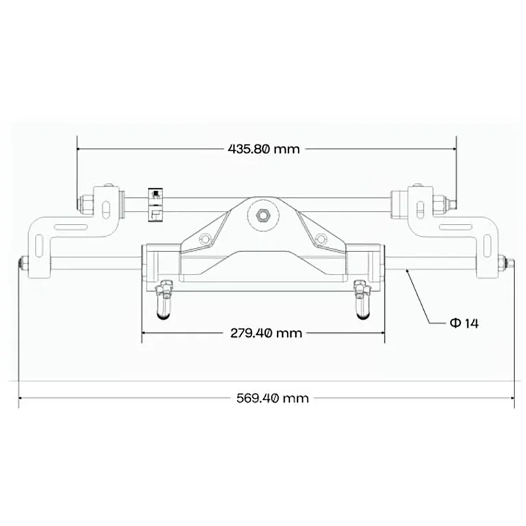Glydus hydraulisk styring utenbordsmotor inntil 115 HK