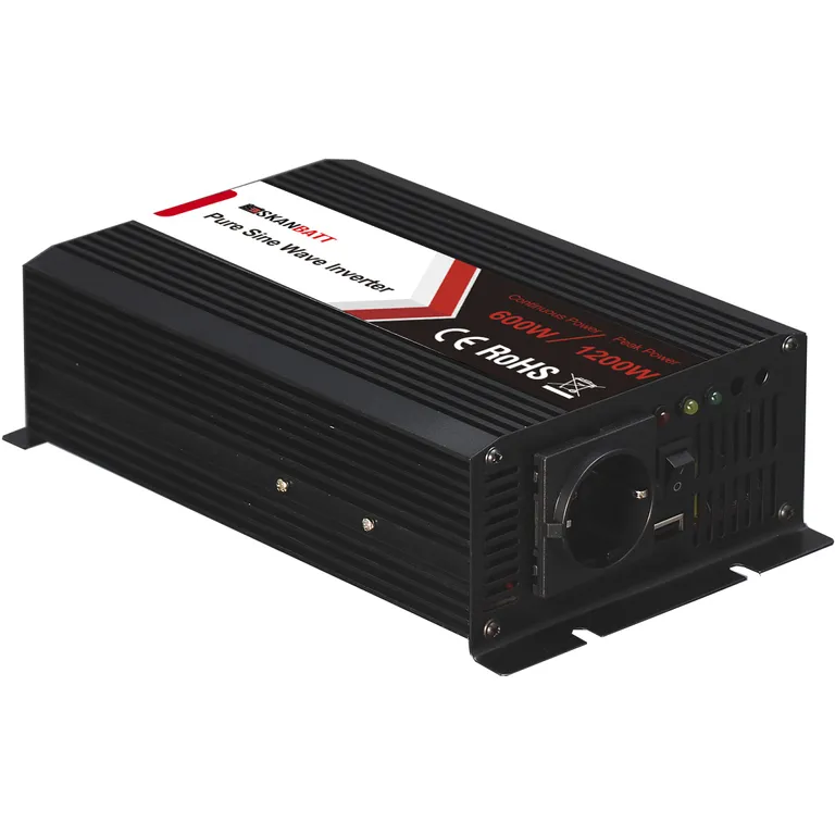 Skanbatt SBP600-12 600W ren sinus-inverter