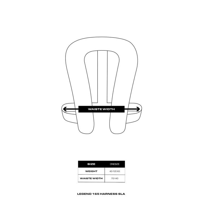 Baltic Legend 165 Sele SLA redningsvest 40-120kg, sort