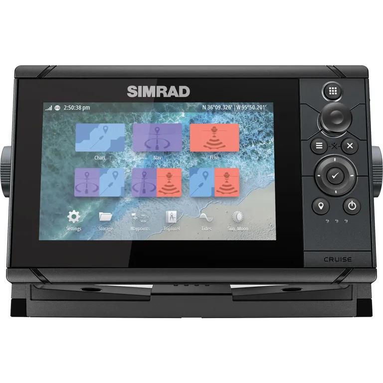 Simrad Cruise 7" kartplotter med ekkolodd inkl. giver