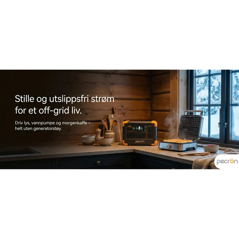 Pecron E1000LFP Strømstasjon med varme 1024Wh 1800W