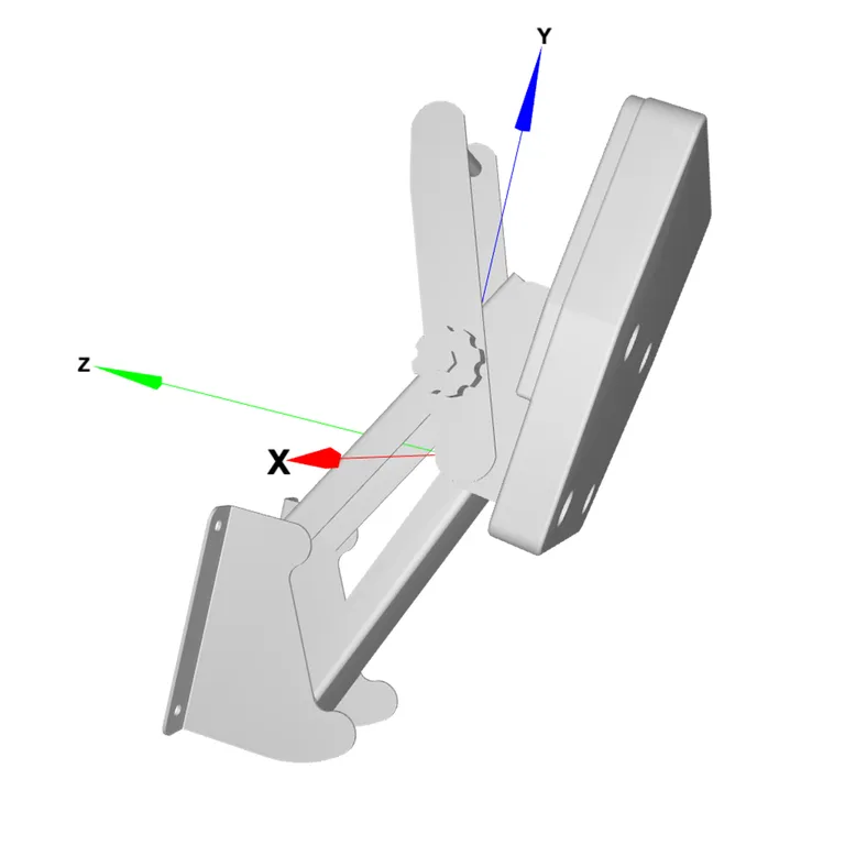 Osculati Justerbar motorbrakett, 20hk / 45kg