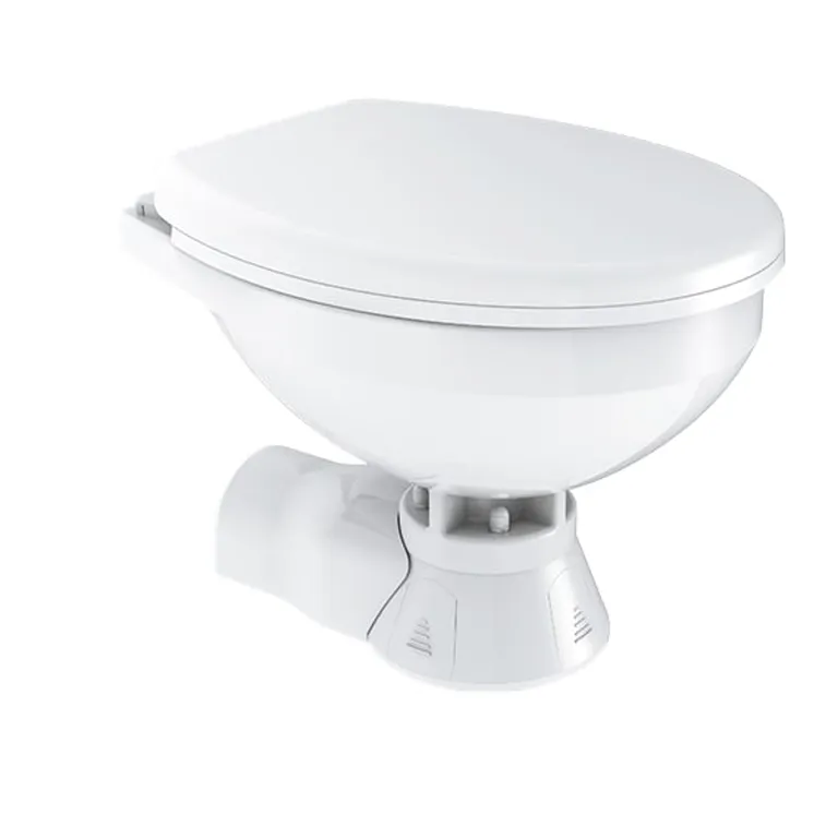 Seaflo Elektrisk toalett Regular Quiet flush Soft close, for saltvannspyling 12V
