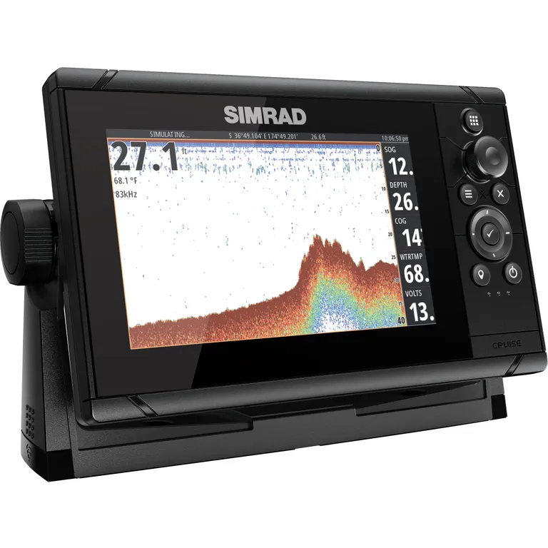 Simrad Cruise 7" kartplotter med ekkolodd inkl. giver