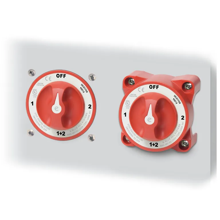 Blue Sea Hovedbryter Dobbel 350A E-serie – 2-polet