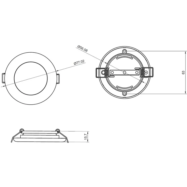 Nautilight Taurus LED Downlight Hvit 12V