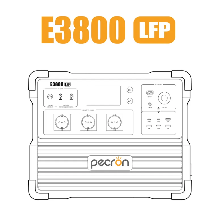Pecron E3800LFP Strømstasjon 3840Wh 4200W