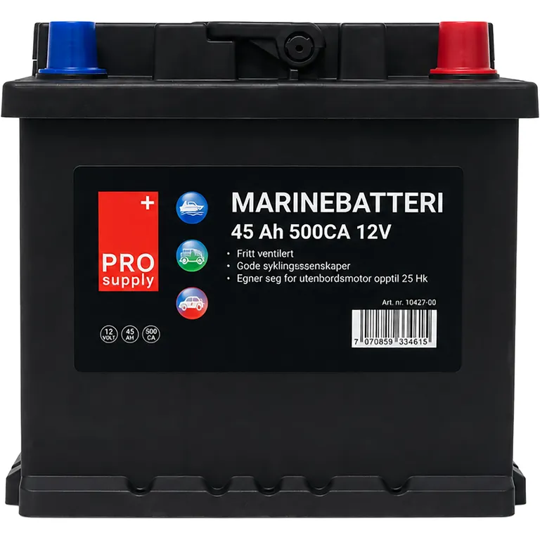 ProSupply marinebatteri 12V 45Ah 420CCA
