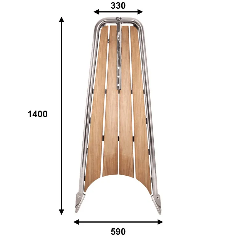 Båtsystem Baugspyd PB1400TE-V, ankerrulle, teak, seilbåt 36-47 fot