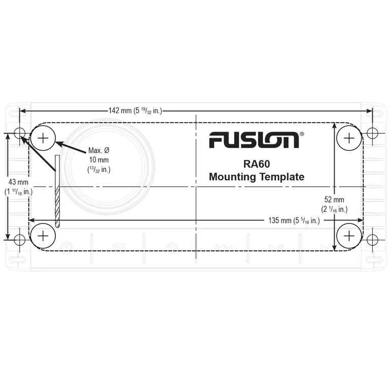 Fusion MS-RA60 stereopakke med EL-Sport høyttalere (Grå)