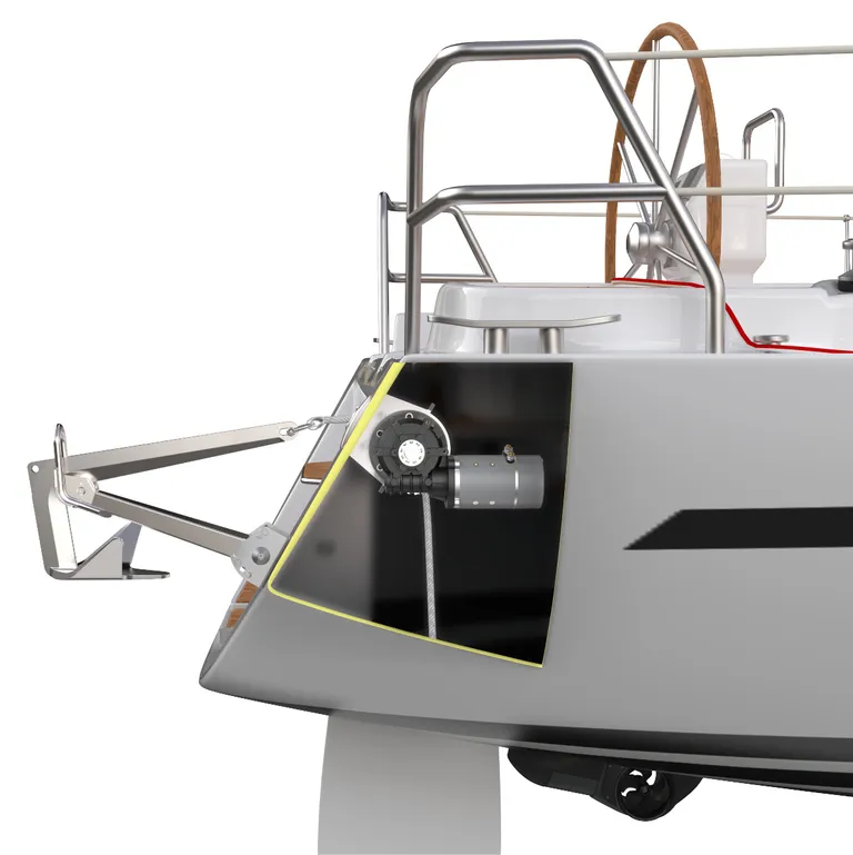 Side-Power Engbo ankervinsj Maxi 43 styrbord 1000W (12V)