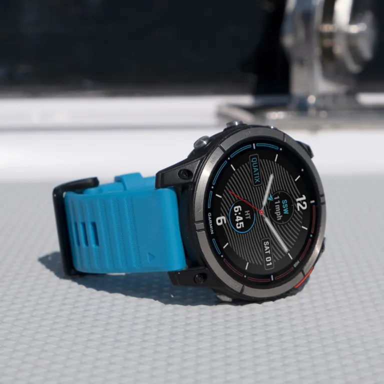 Garmin quatix 7, 47 mm maritim smartklokke med GPS  og silikonrem