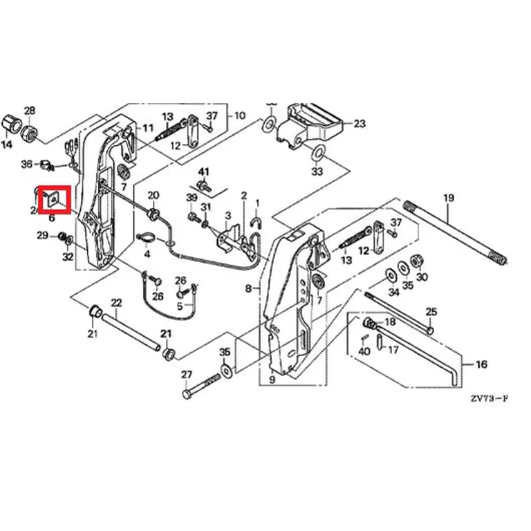 Honda Anode for girhus og brakett BF15-BF50