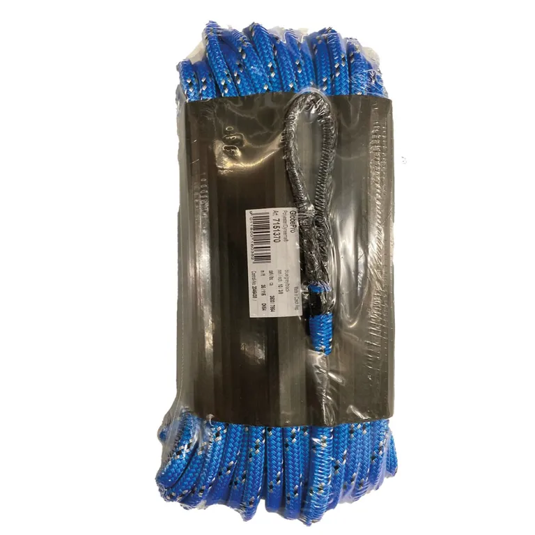 Robline Dyneema fall med tausjakkel - Blå 10mm 35m