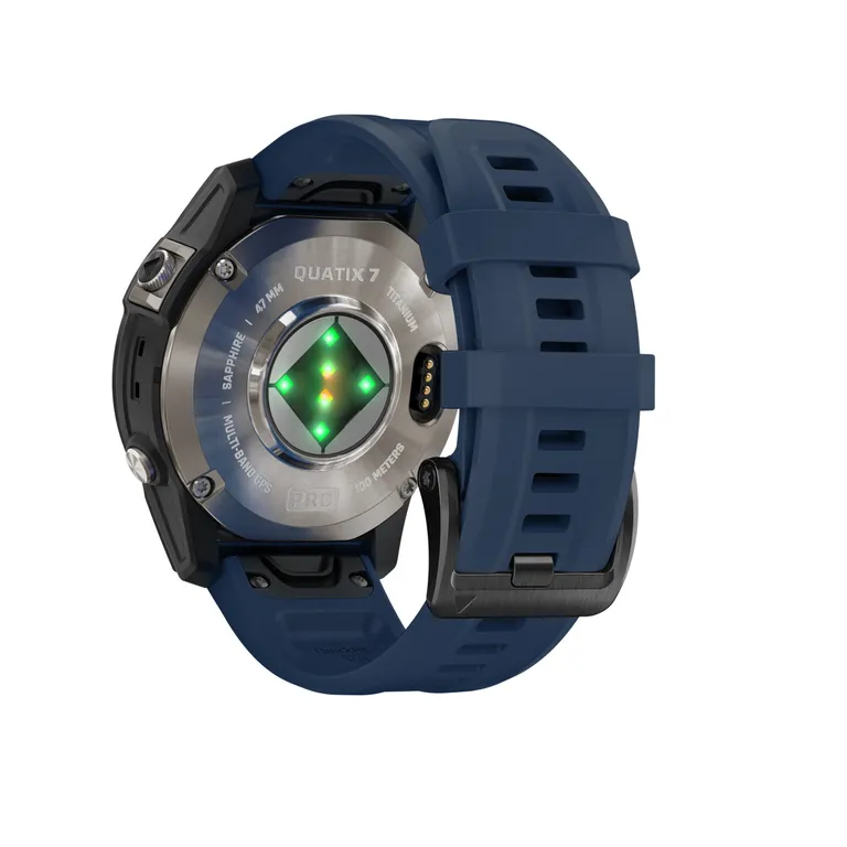 Garmin quatix 7 Pro, 47 mm maritim smartklokke, AMOLED-skjerm, multibånd GPS, silikonrem
