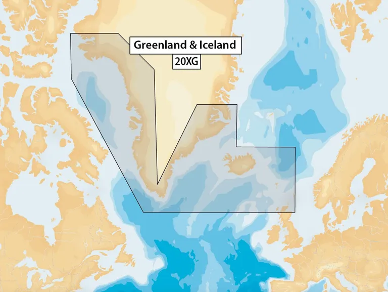 NAVIONICS+  blank kartbrikke, last inn ett av områdene listet opp  (SD-brikke)