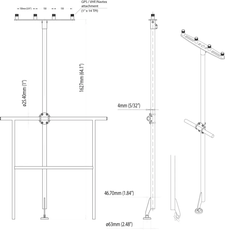 ScanStrut Antennemast T-Pole