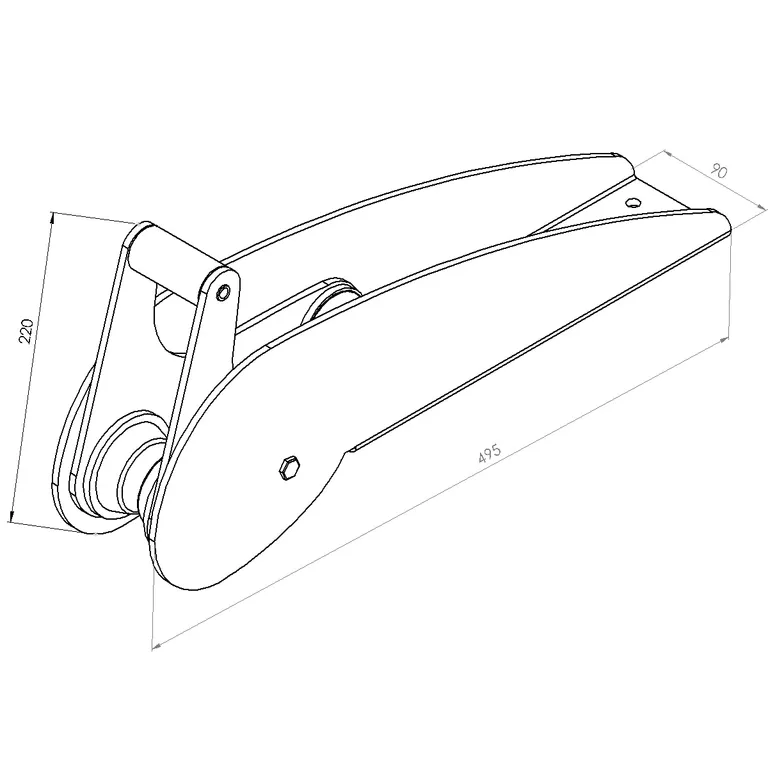 Plattformrulle 50cm