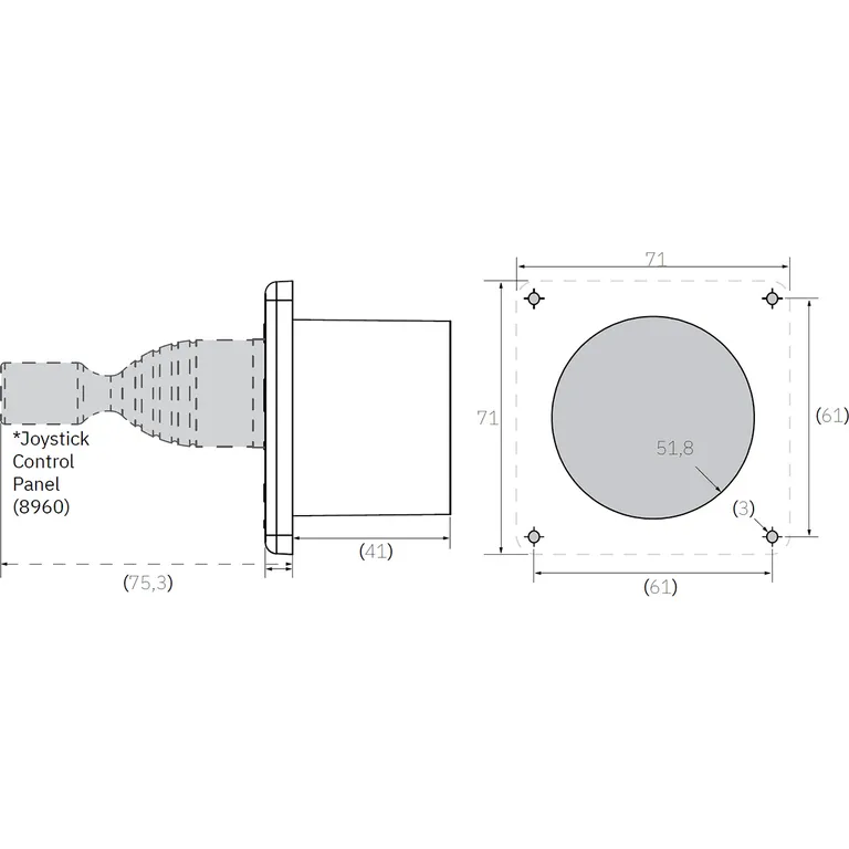 Side-Power Joystickpanel