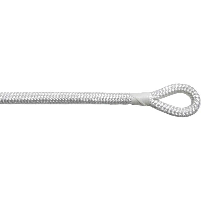 MultiMarine Fenderline 200cm x 8mm Flettet Hvit 2pk