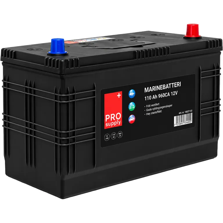 ProSupply marinebatteri 12V 110Ah 780CCA