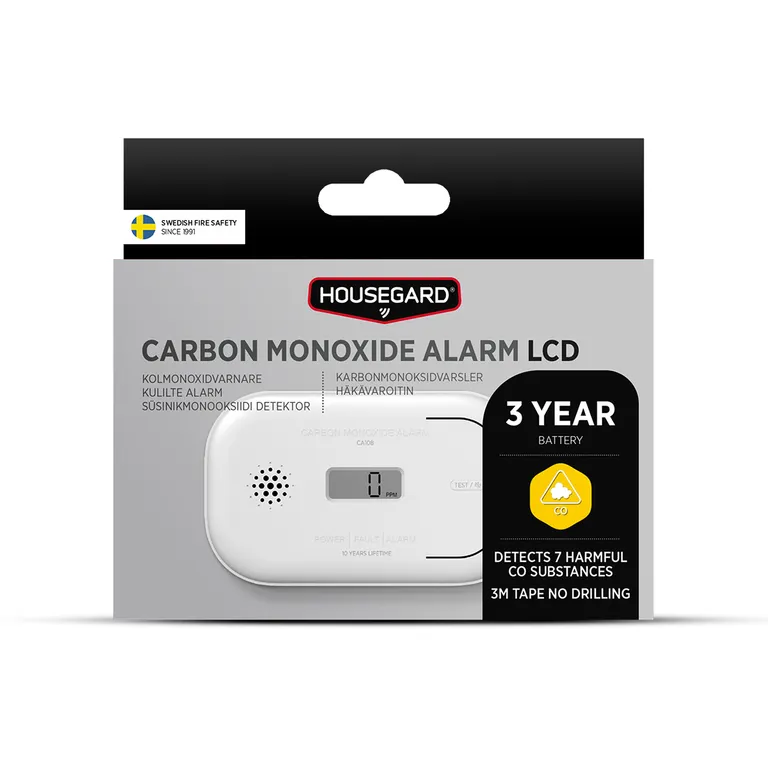 Housegard CA108 CO-alarm batteridrevet