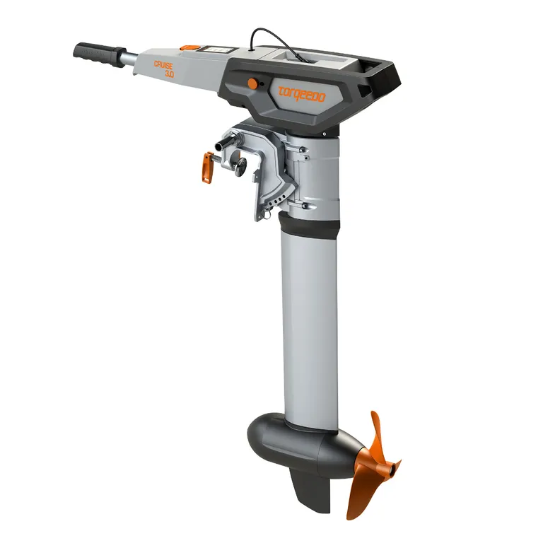 Torqeedo Cruice 3.0 TL elektrisk påhengsmotor med styrekult, lang stamme, tilsvarer 6 hk