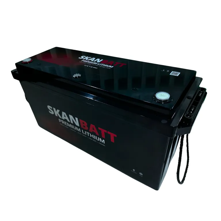 Skanbatt Premium Lithium 24V 100Ah 100A BMS Bluetooth Heat