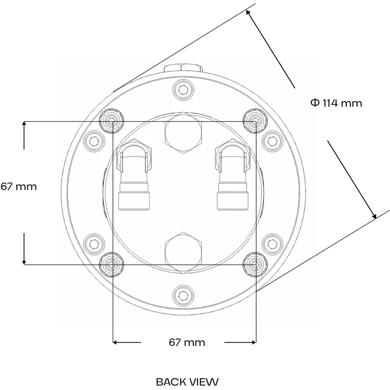 Glydus hydraulisk styring utenbordsmotor inntil 175 HK