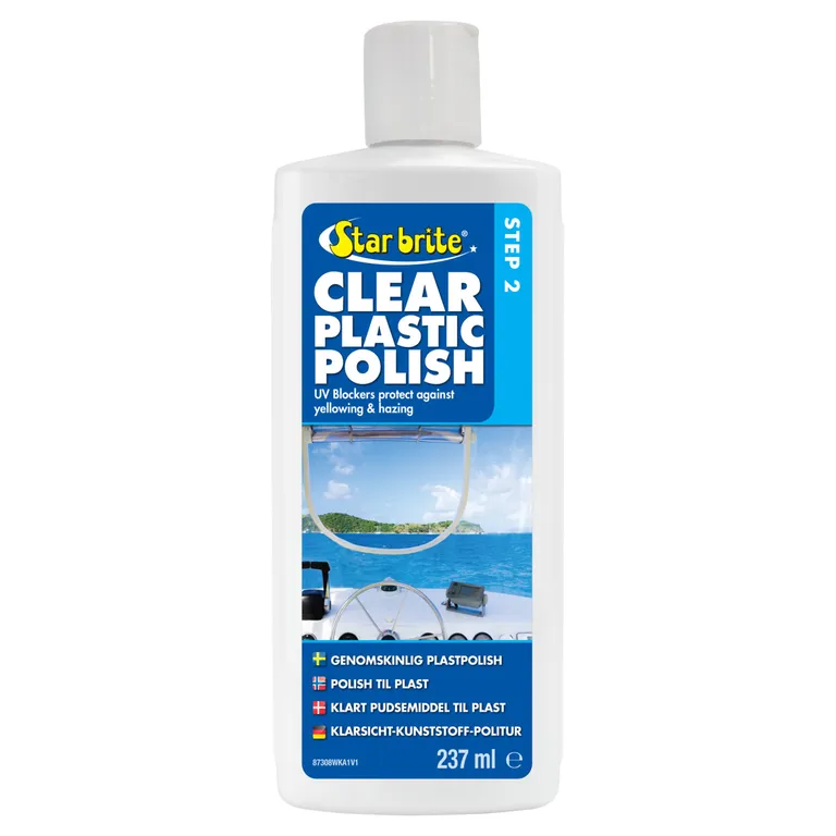 Star Brite Clear Plastic Polish 237ml - Step 2
