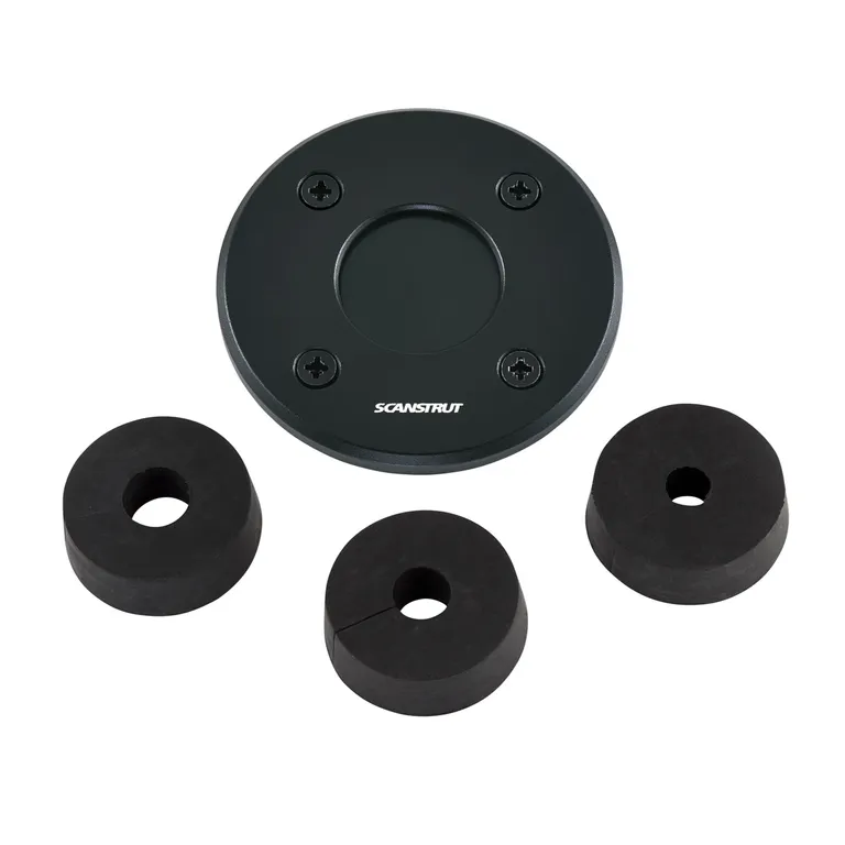 Scanstrut DS-LP-30-BLK lavprofil kabelgjennomføring sort alu, 9-14mm, plugg 30mm