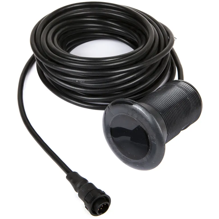 Simrad P319 gjennomgående giver i plast dybde/temp 9 pin sort plugg
