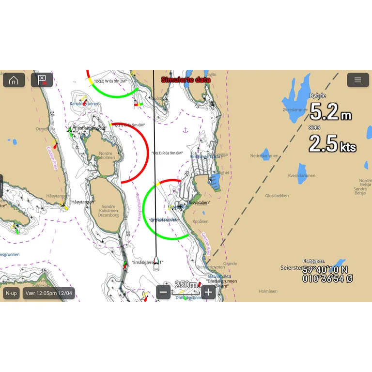 Raymarine LightHouse GEN 2 elektronisk sjøkart (Middelhavet)