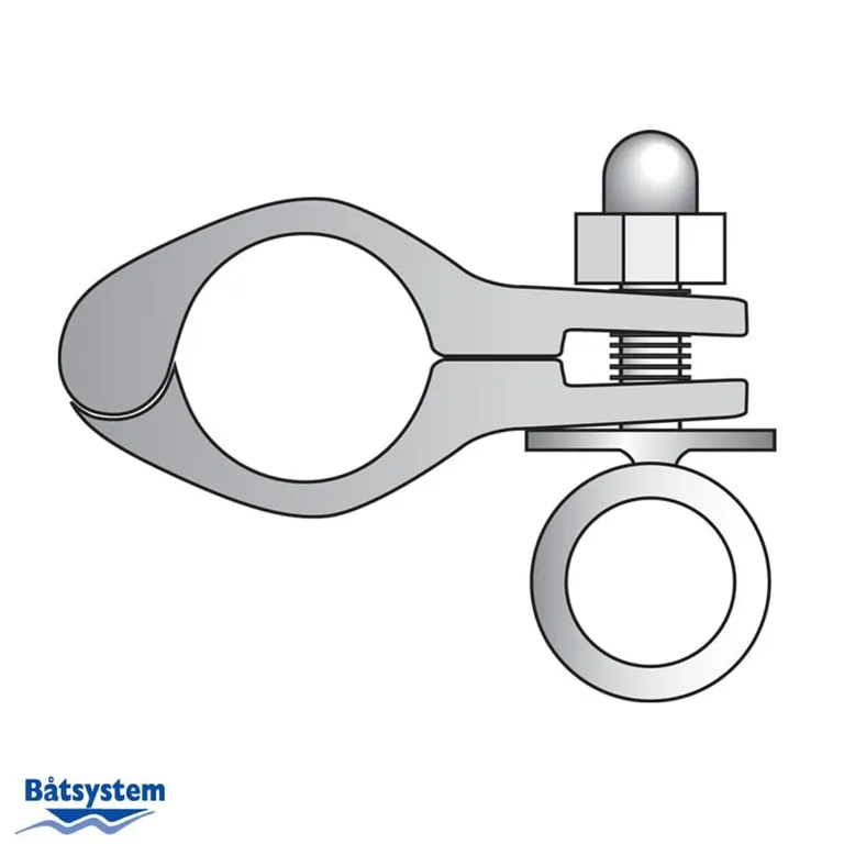 Båtsystem Beslag P1066 Rørfeste for baustige. 25 mm