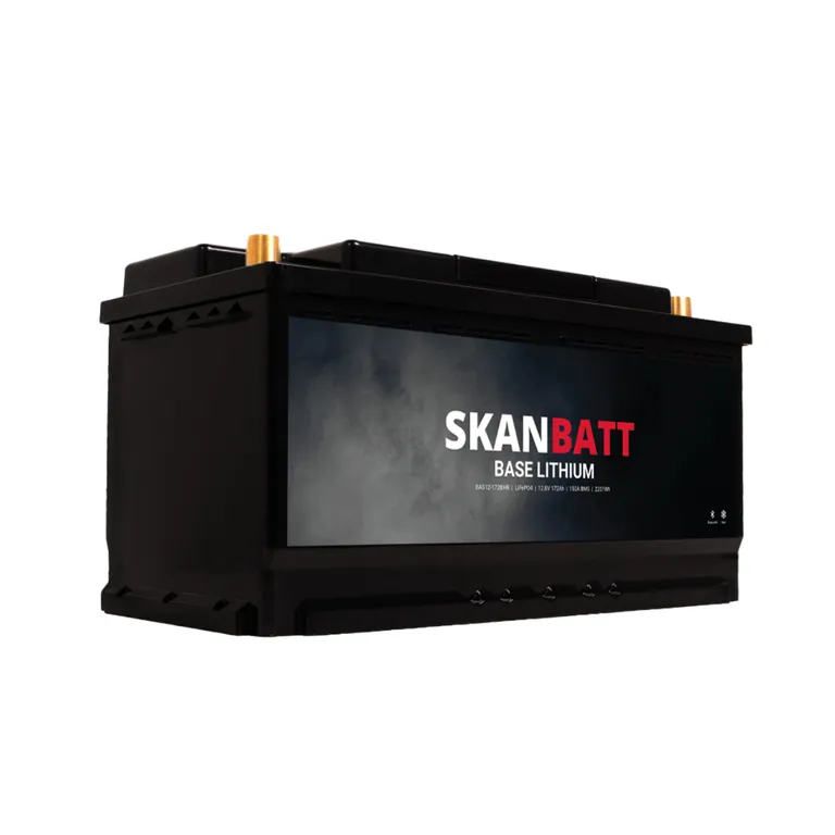 Skanbatt BASE 172Ah 12V LiFePO4 litiumbatteri med Bluetooth og varme